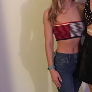 Tube top crop top